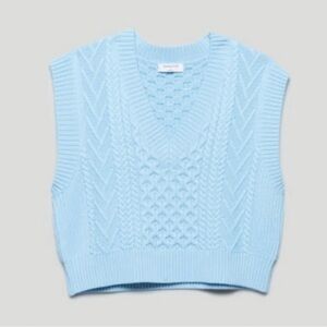 Babaton Emporia Vest, size small, color: dream blue